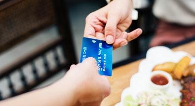 paying with debit card