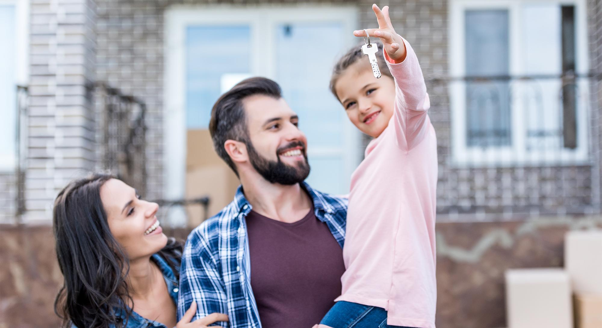 family with keys